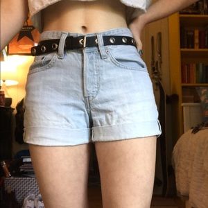 BLUE DENIM SHORTS